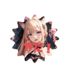 可愛い猫娘たち❤️（個別スタンプ：19）