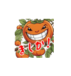 ハロウィンよう野菜（個別スタンプ：22）