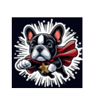 スーパーわん(French bulldog) Sticker（個別スタンプ：2）