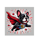 スーパーわん(French bulldog) Sticker（個別スタンプ：4）