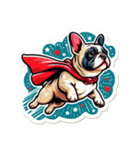 スーパーわん(French bulldog) Sticker（個別スタンプ：19）