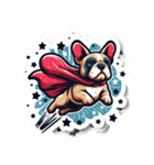 スーパーわん(French bulldog) Sticker（個別スタンプ：20）