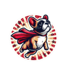 スーパーわん(French bulldog) Sticker（個別スタンプ：21）