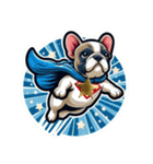 スーパーわん(French bulldog) Sticker（個別スタンプ：23）