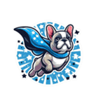 スーパーわん(French bulldog) Sticker（個別スタンプ：26）