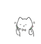 白推しねこ(春)（個別スタンプ：10）