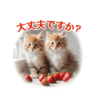 ずっと使える【敬語】猫♡花＆sweets（個別スタンプ：18）