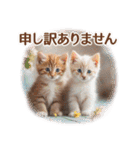 ずっと使える【敬語】猫♡花＆sweets（個別スタンプ：24）