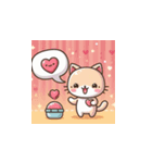 *毎日使える*LOVEねこスタンプ（個別スタンプ：3）