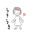 泣き笑い。表情豊かな女の子（個別スタンプ：5）
