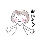 泣き笑い。表情豊かな女の子（個別スタンプ：6）