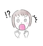 泣き笑い。表情豊かな女の子（個別スタンプ：8）