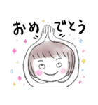 泣き笑い。表情豊かな女の子（個別スタンプ：15）