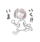 泣き笑い。表情豊かな女の子（個別スタンプ：19）