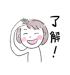泣き笑い。表情豊かな女の子（個別スタンプ：24）