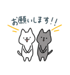 ねこねこしろくろ 2 ▷ゆる敬語（個別スタンプ：7）