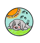 ワイマラナー犬のカラフルな春スタンプ（個別スタンプ：27）