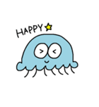 水色のくらげ（個別スタンプ：9）