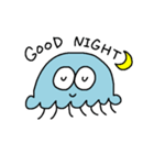 水色のくらげ（個別スタンプ：12）