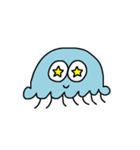 水色のくらげ（個別スタンプ：19）