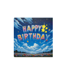 Happy Birthday！ Blue sky BIGSticker（個別スタンプ：11）