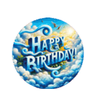 Happy Birthday！ Blue sky Sticker（個別スタンプ：16）