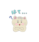 おこげ色ねこスタンプ（文字あり）（個別スタンプ：12）