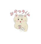 おこげ色ねこスタンプ（文字あり）（個別スタンプ：16）