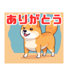 遊び心のあるかわいい柴犬スタンプ（個別スタンプ：6）