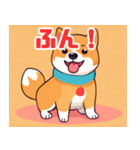 遊び心のあるかわいい柴犬スタンプ（個別スタンプ：21）