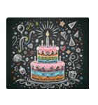 Happy Birthday chalkboard Sticker（個別スタンプ：15）