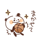 バスケットボールを頑張るパンダ（個別スタンプ：3）