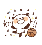 バスケットボールを頑張るパンダ（個別スタンプ：8）