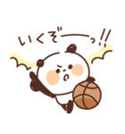 バスケットボールを頑張るパンダ（個別スタンプ：17）