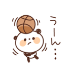 バスケットボールを頑張るパンダ（個別スタンプ：18）