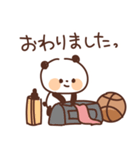 バスケットボールを頑張るパンダ（個別スタンプ：21）