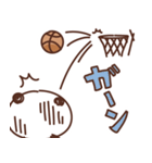 バスケットボールを頑張るパンダ（個別スタンプ：32）