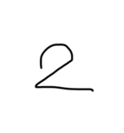 6歳児の字あ〜のまで（個別スタンプ：28）
