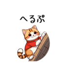 まん丸お目目‐虎猫（個別スタンプ：19）