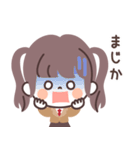 モノトーンTwinちゃん・JK（個別スタンプ：32）