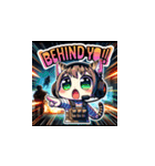 Cat in FPS Action: Anime Stickers（個別スタンプ：12）