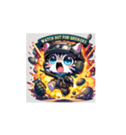 Cat in FPS Action: Anime Stickers（個別スタンプ：20）