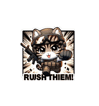 Cat in FPS Action: Anime Stickers（個別スタンプ：23）