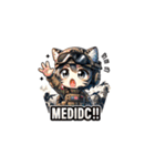 Cat in FPS Action: Anime Stickers（個別スタンプ：40）