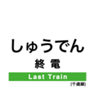 千歳線の駅名スタンプ（個別スタンプ：21）