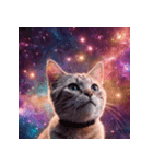 飛び出す 宇宙猫 space cat（個別スタンプ：1）