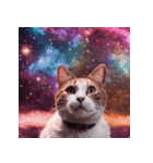 飛び出す 宇宙猫 space cat（個別スタンプ：4）