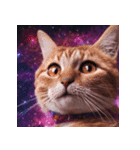 飛び出す 宇宙猫 space cat（個別スタンプ：11）