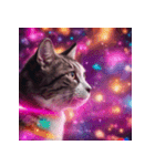飛び出す 宇宙猫 space cat（個別スタンプ：18）