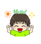 日常に使える女の子と男の子(お試し（個別スタンプ：5）